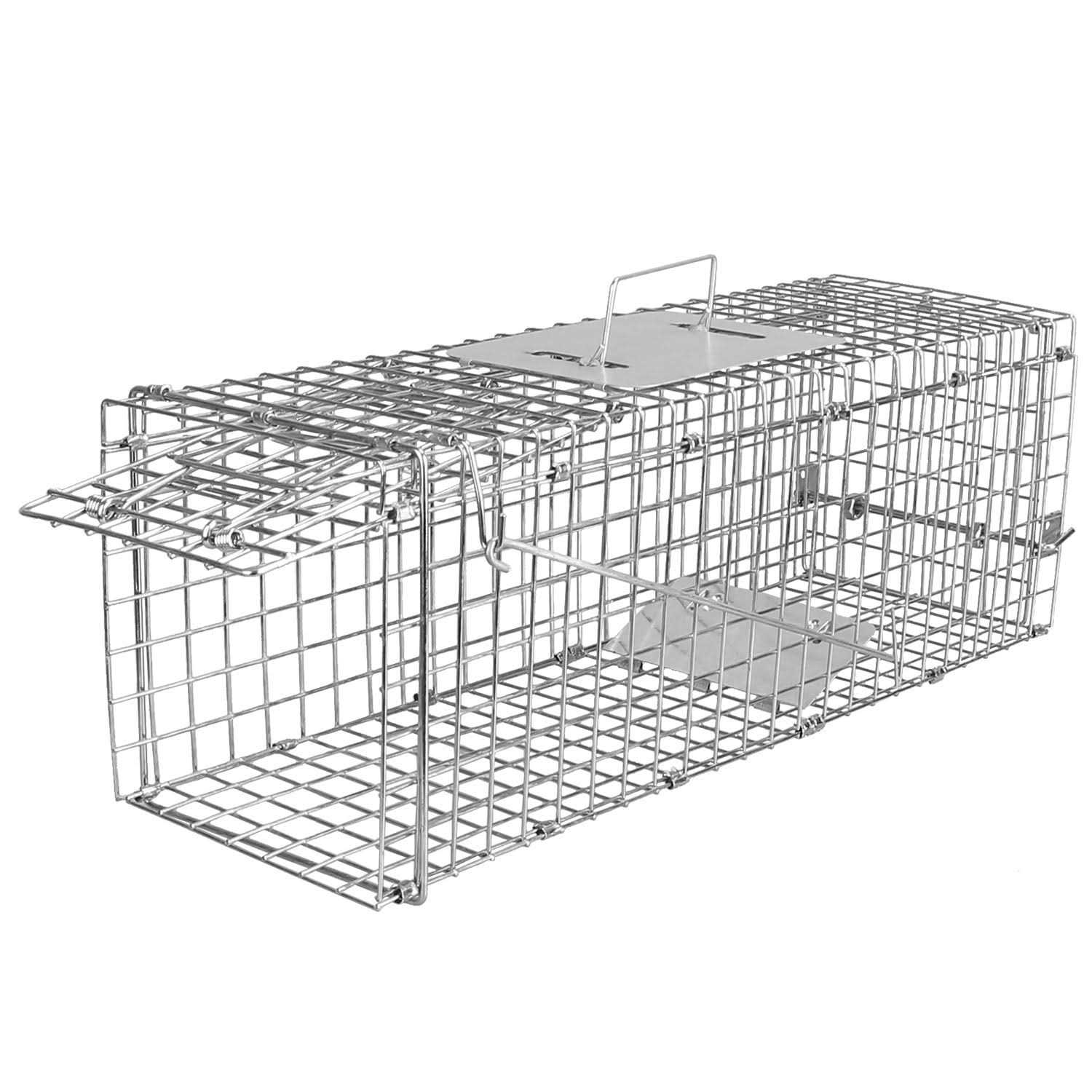 Humane Cat Trap Cage Catch Release Live Animal Rodent Cage Collapsible