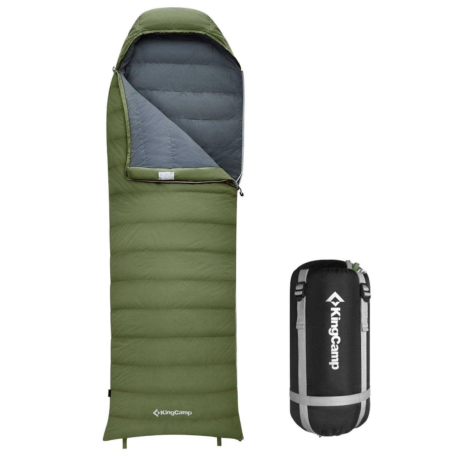 Kingcamp Down Sleeping Bag 650 Fill Power Ultralight Compact Portable ...