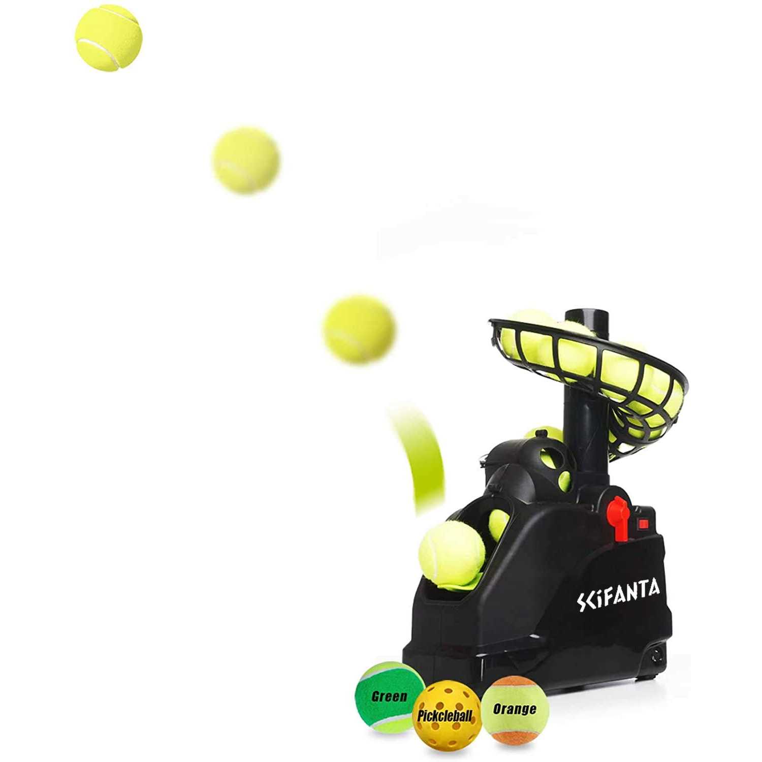 SCIFANTA Portable Tennis Ball Tosser for Self-Play|Ball Launcher ...