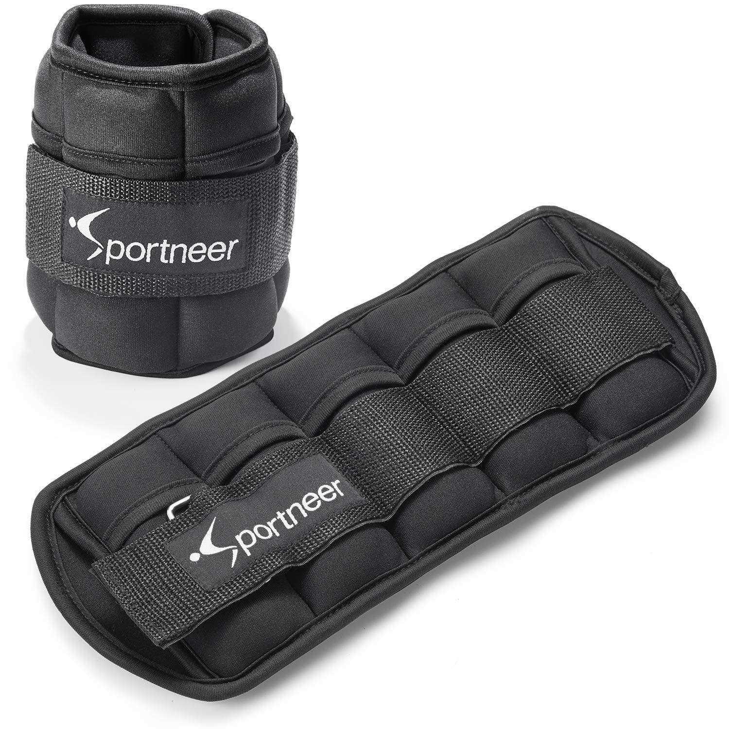 Sportneer Adjustable Ankle Weights 1 Pair 2 4 6 8 10 Lbs Leg Weight 